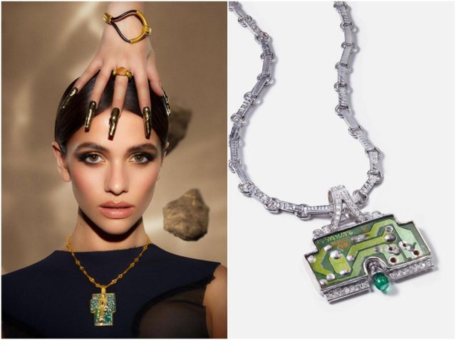 電子廃棄物がジュエリーに大変身！基板やUSB、ケーブルを見事にアップサイクル