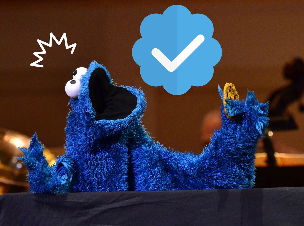 クッキー・モンスター、ツイッター認証マークが消えて「クッキー節」を放つ