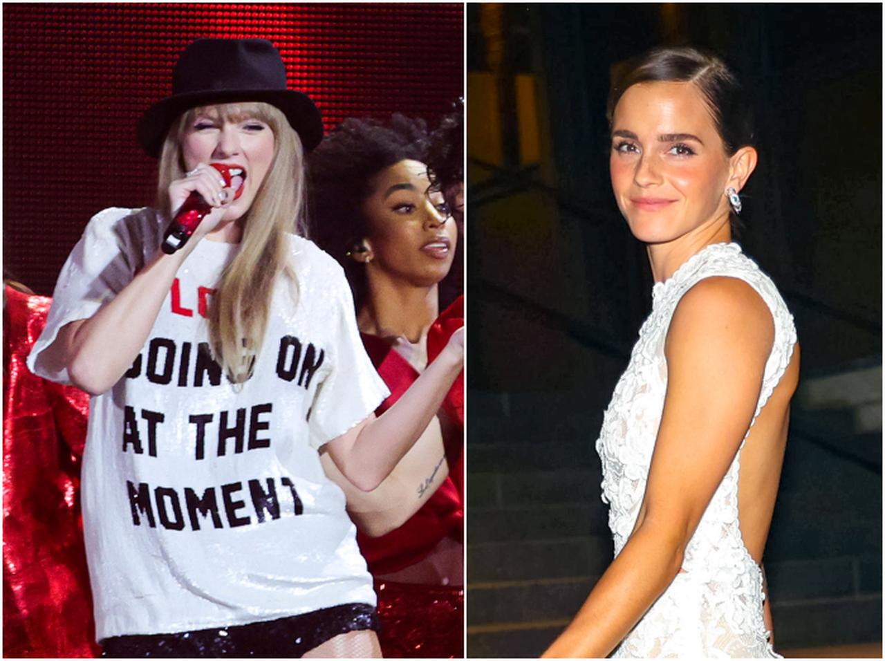 エマ・ワトソンがテイラー・スウィフトの公演で踊りまくり!すでに多くのセレブが来場