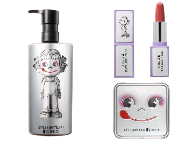 ペコちゃんとシュウ ウエムラがコラボ！未来的でメタリックなペコちゃんが登場