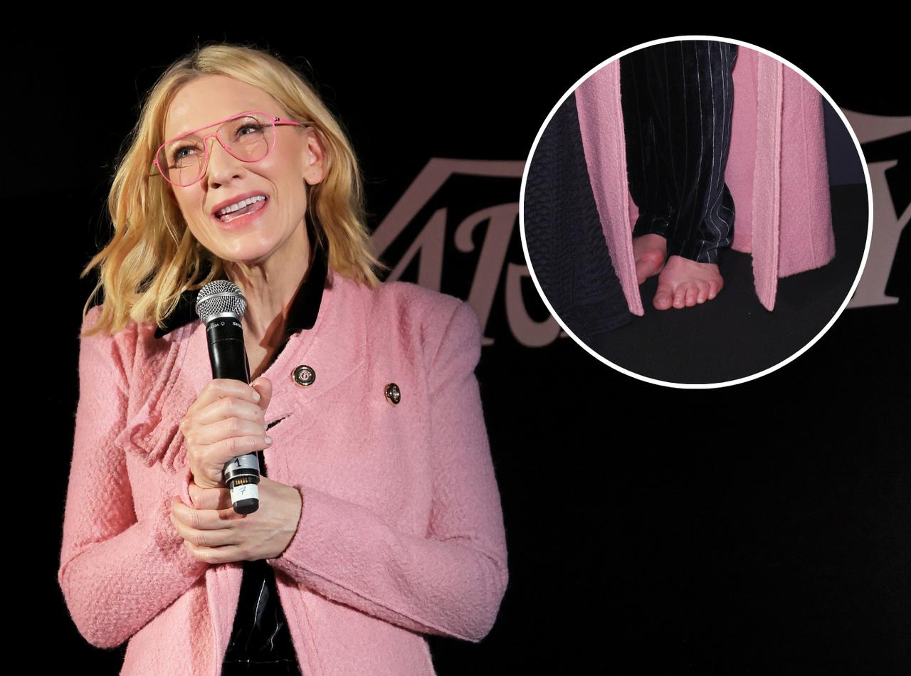 ケイト・ブランシェットがカンヌに裸足で登場！ デモに連帯を示す