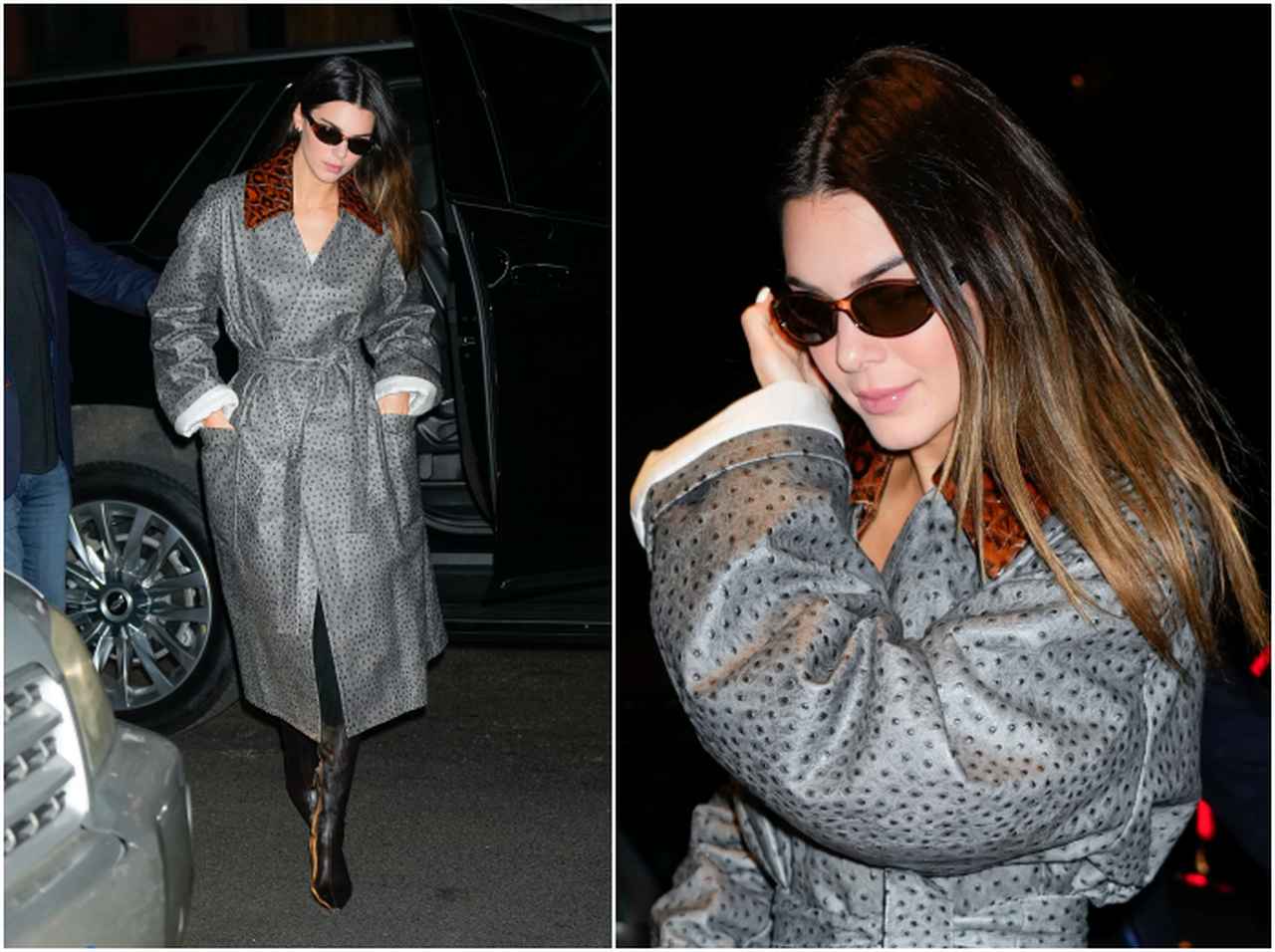 ケンダル・ジェンナー、トレンチコートで作るドレスライクコーデ【セレブの最新スタイル】