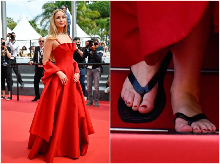 ディオールのドレスの下は“ビーサン”！ジェニファー・ローレンスがカンヌでルール破り