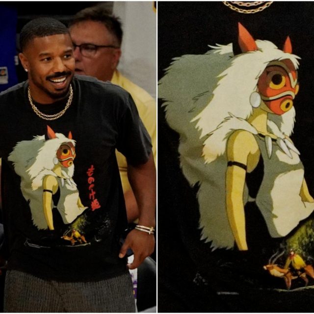 来日間近のマイケル・B・ジョーダンが『もののけ姫』Tシャツを着用、やっぱりアニメ好きだった