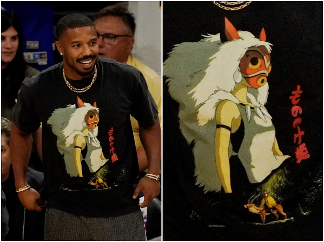 来日間近のマイケル・B・ジョーダンが『もののけ姫』Tシャツを着用、やっぱりアニメ好きだった