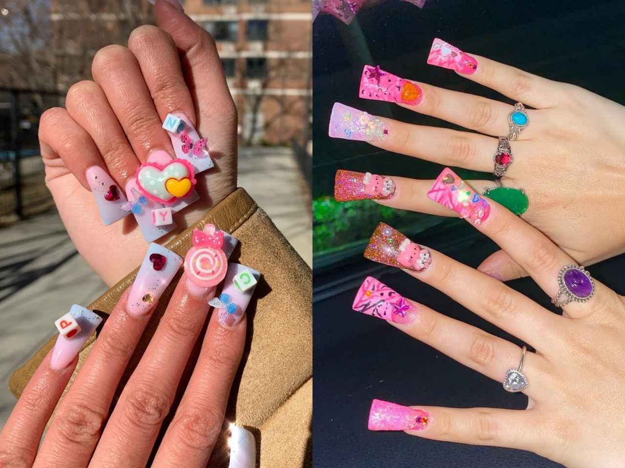 2000s旋風!ド派手な「ダック・ネイル」がトレンドに本格カムバック