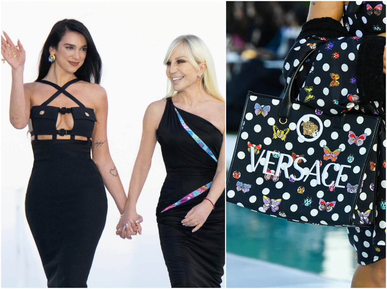 夏全開なヴェルサーチェ×デュア・リパのコレクション、バタフライ&レディバグがポイント