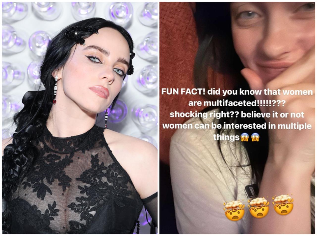 ビリー・アイリッシュ、ボーイッシュからフェミニンに変化した服装を批判する人たちに物申す