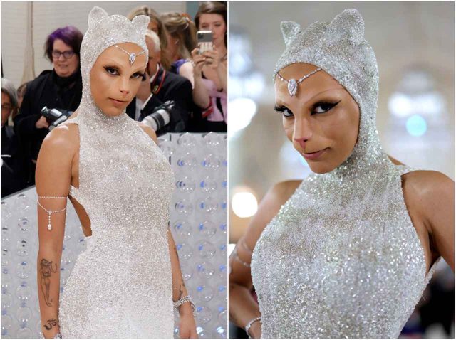 メットガラのために顔を変える！徹底ガードで「ネコ」になったドージャ・キャットが話題かっさらう