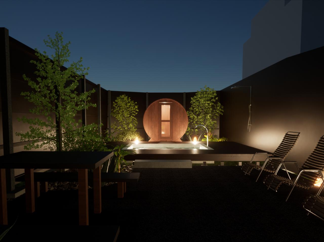 貸し切りアウトドアサウナで“山梨の天然水”が楽しめる新施設がオープン