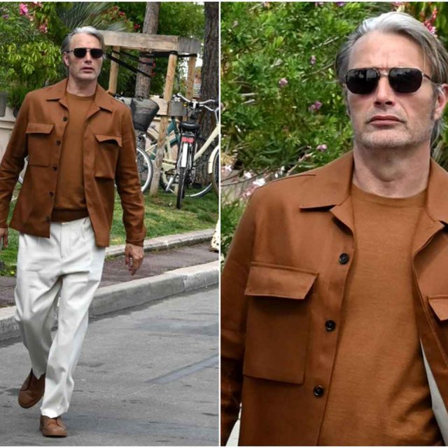 マッツ・ミケルセン、シンプルで映える大人のリゾートスタイル【セレブの最新スタイル】