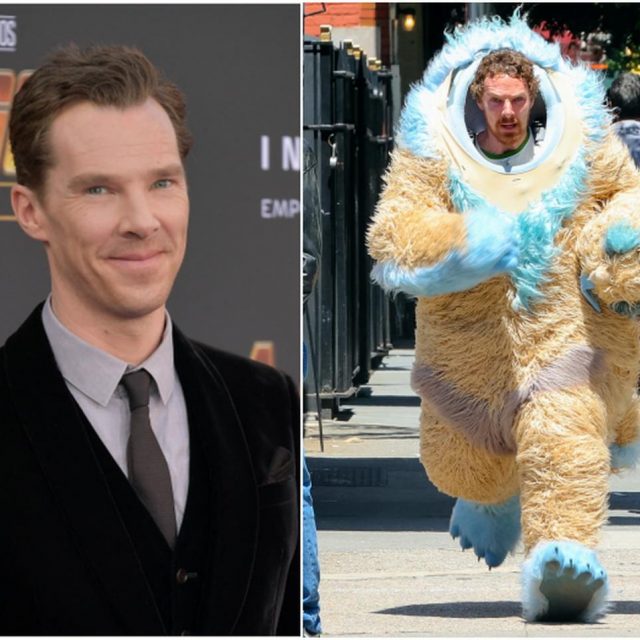 ベネディクト・カンバーバッチが妖怪に！？着ぐるみで爆走する姿を激写