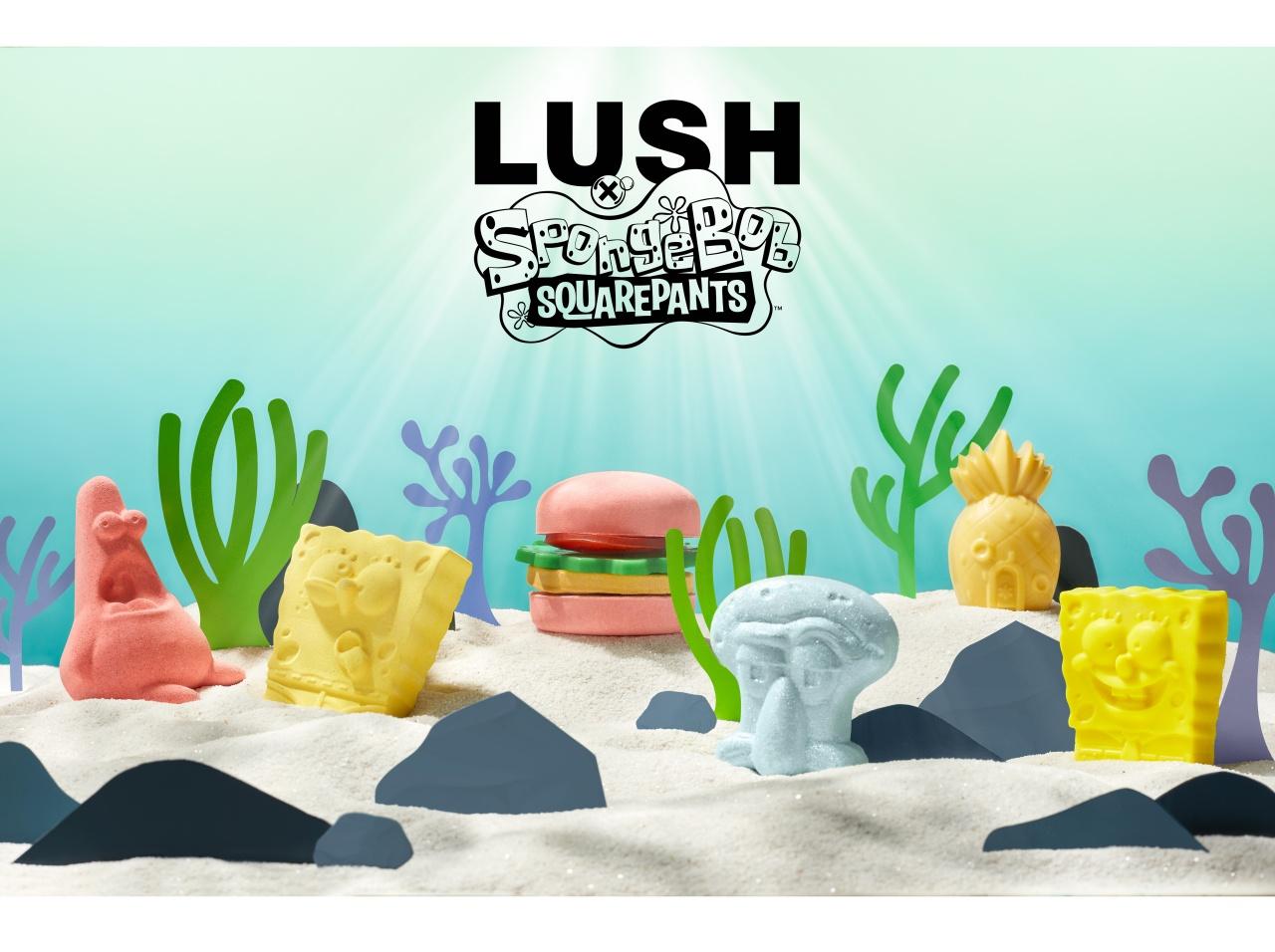 LUSHと『スポンジ・ボブ』がコラボ!プラパッケージフリーの全6アイテム