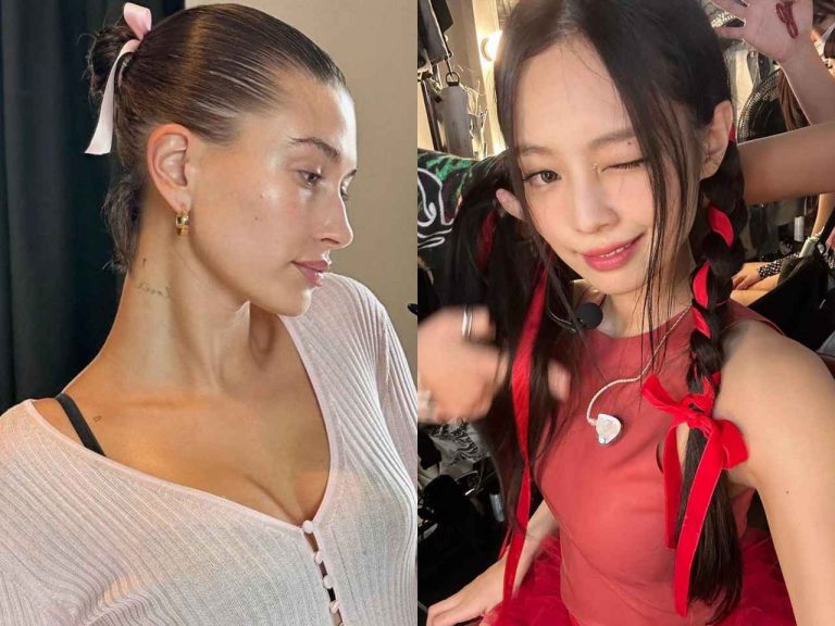 「細いリボン」のヘアアクセが人気！セレブも夢中の最旬ヘアアレンジ