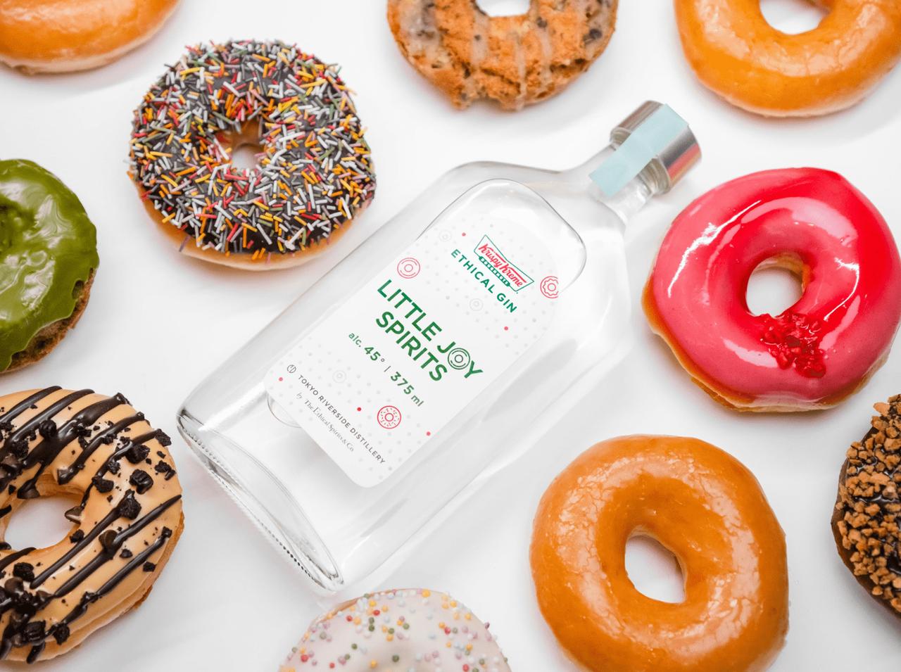 クリスピー・クリーム・ドーナツのロス生地が「お酒」に!エシカル・スピリッツとのコラボを実施