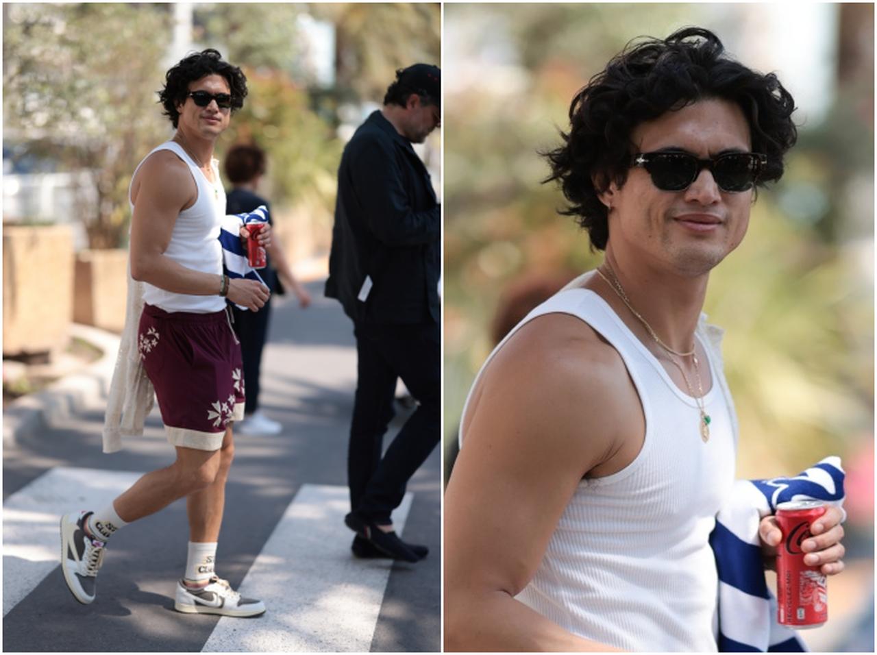 チャールズ・メルトン、バカンスムードたっぷりなレトロコーデ【セレブの最新スタイル】