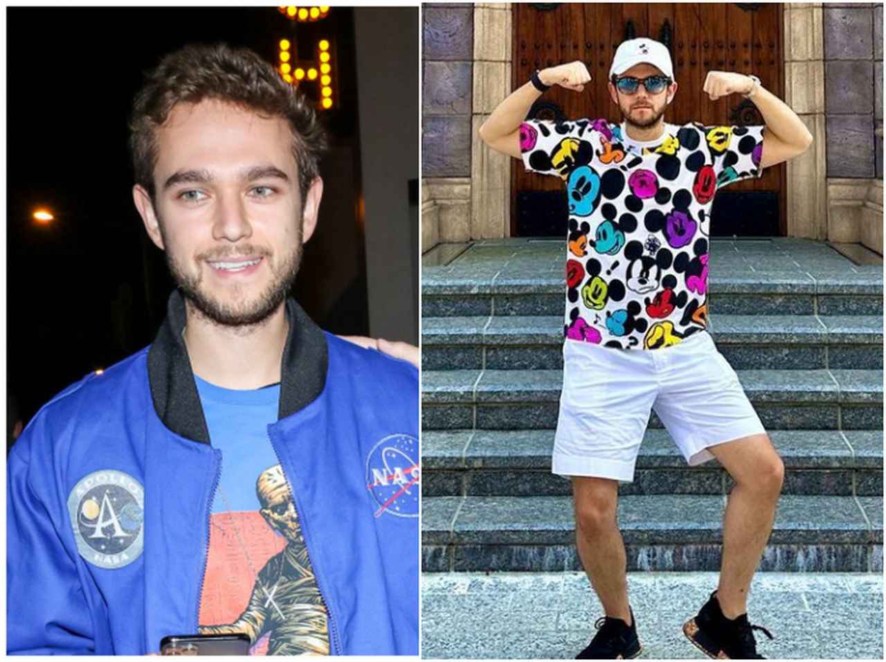 来日していたゼッドが東京ディズニーランドでミッキーとミーグリでハートポーズ