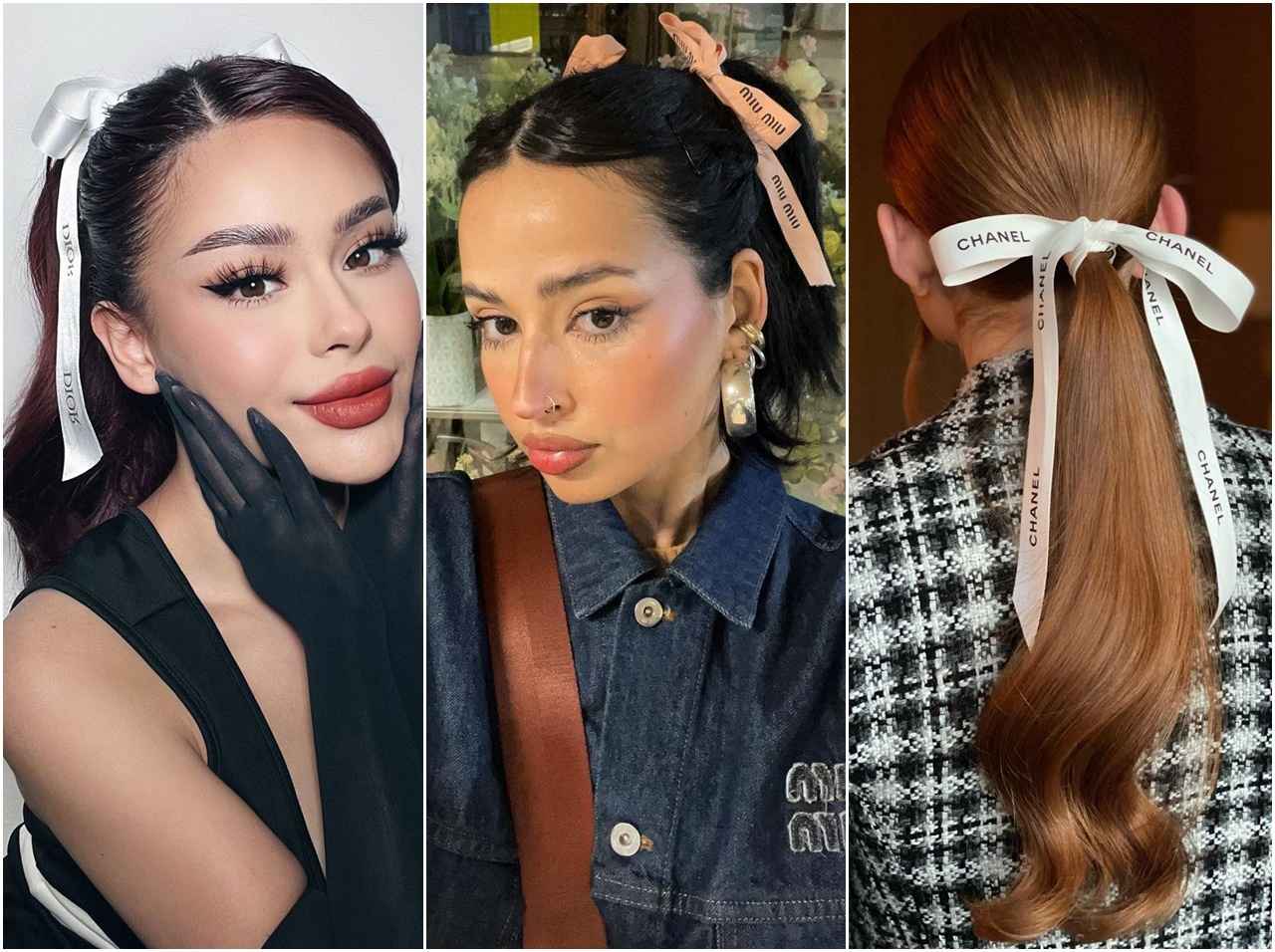 シャネルやディオールの「リボン」をヘアアクセに!海外ガールたちがハマるアレンジが可愛い