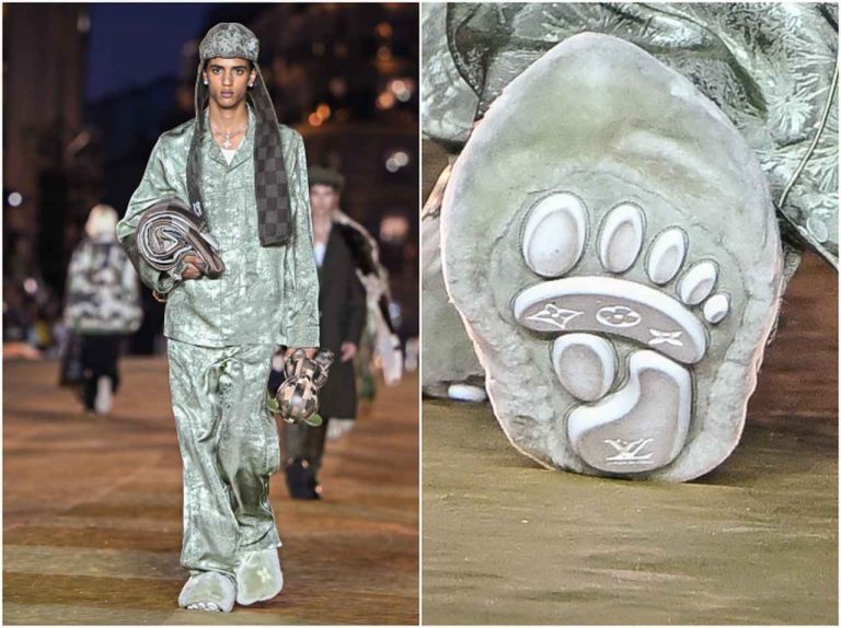 ルイ・ヴィトンのショーに登場した「クマの足跡ブーツ」に目が釘づけになってしまう