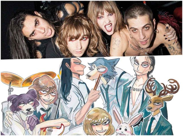 マネスキン、大ファンと明かす『BEASTARS』と最新MVでコラボ！来日時には作者との交流も