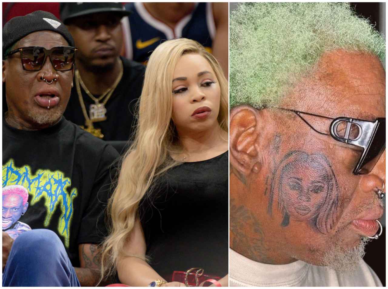 顔面に恋人の「似顔絵タトゥー」を入れた元NBA選手、恋人の忠告を『無視』していた