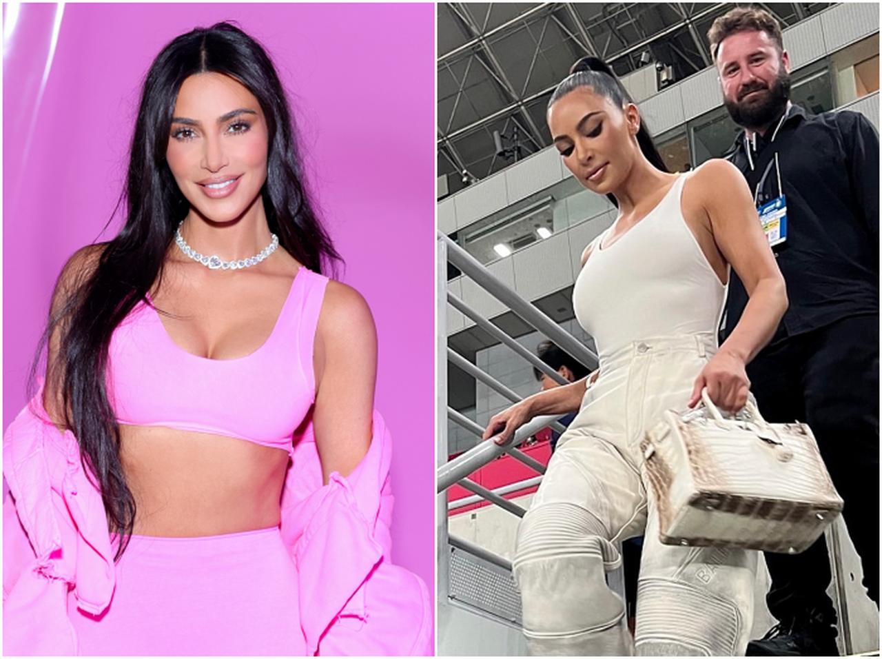 キム・カーダシアン、日本にエルメスのバーキンの最高級バッグ「ヒマラヤ」を持ってきていた