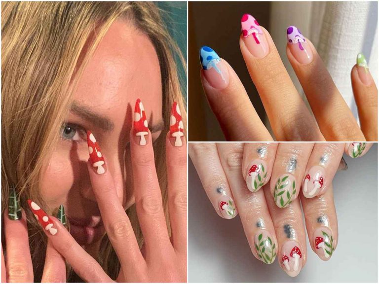 キノコネイルで指先に個性を!海外のおしゃれなネイルデザイン