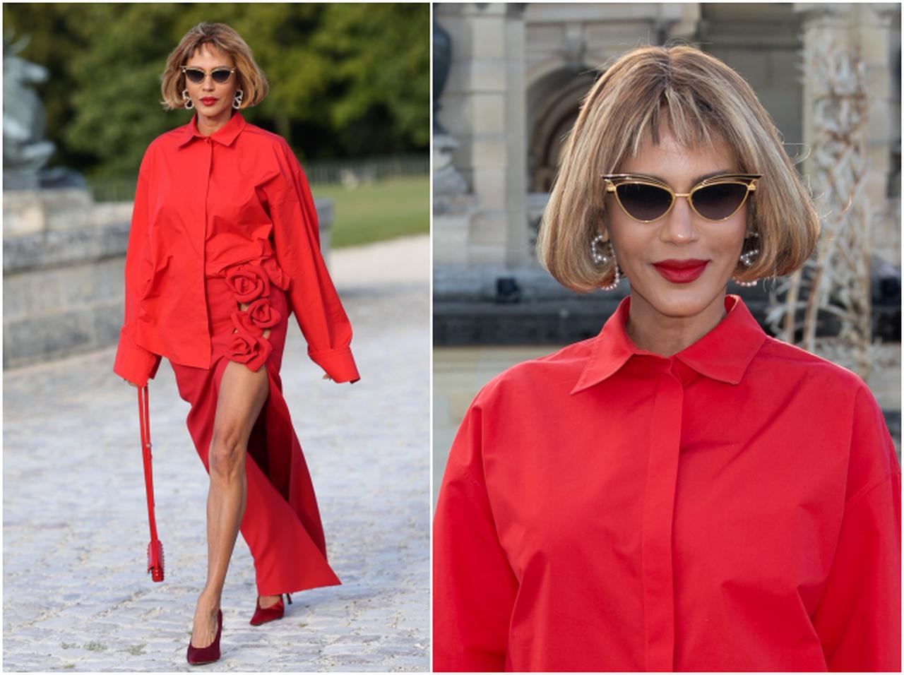 ニコール・アリ・パーカー、モードに魅せるレッドコーデ【セレブの最新スタイル】