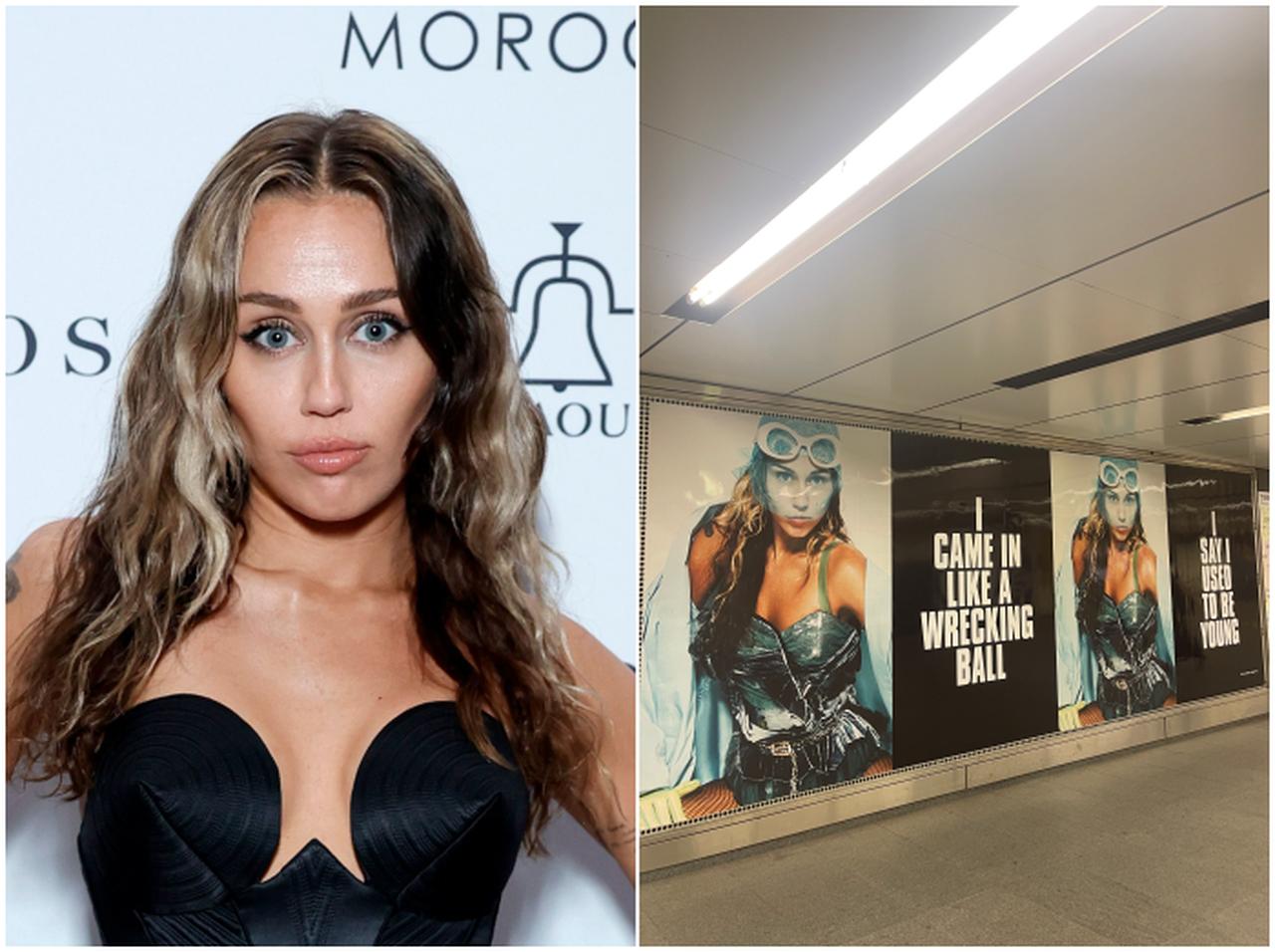 今度は渋谷に!?マイリーの“意味深”ポスターが突如登場、馴染みのある「メッセージ」も