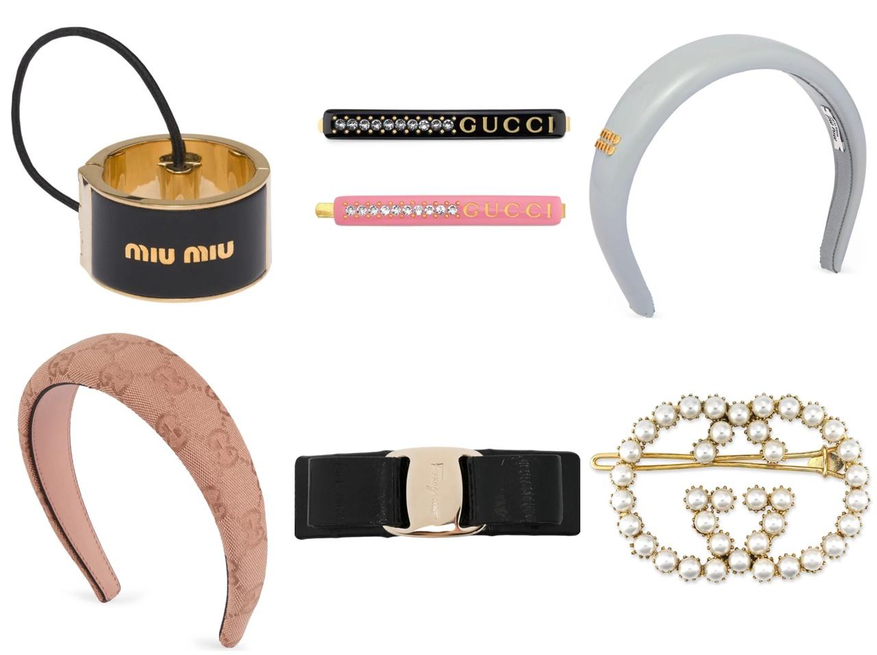 グッチやミュウミュウのロゴが可愛い!今ゲットしたい、憧れブランドのヘアアクセ10選