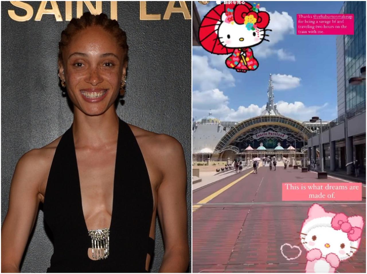 人気モデルが東京で「電車移動」、2時間かけてサンリオの聖地へ