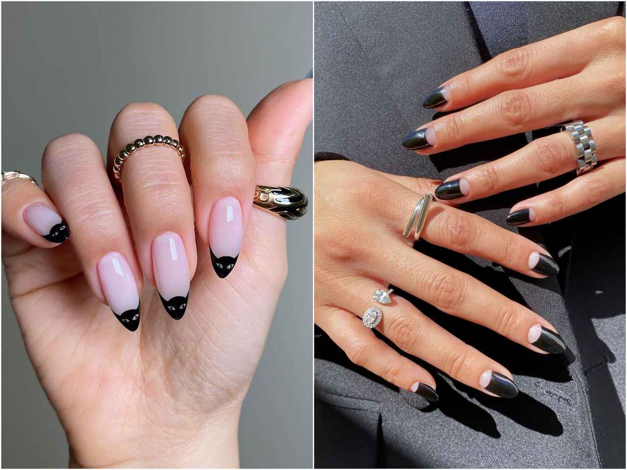 夏でも暑苦しさなし!抜け感ある「ブラック・フレンチネイル」が海外で人気上昇