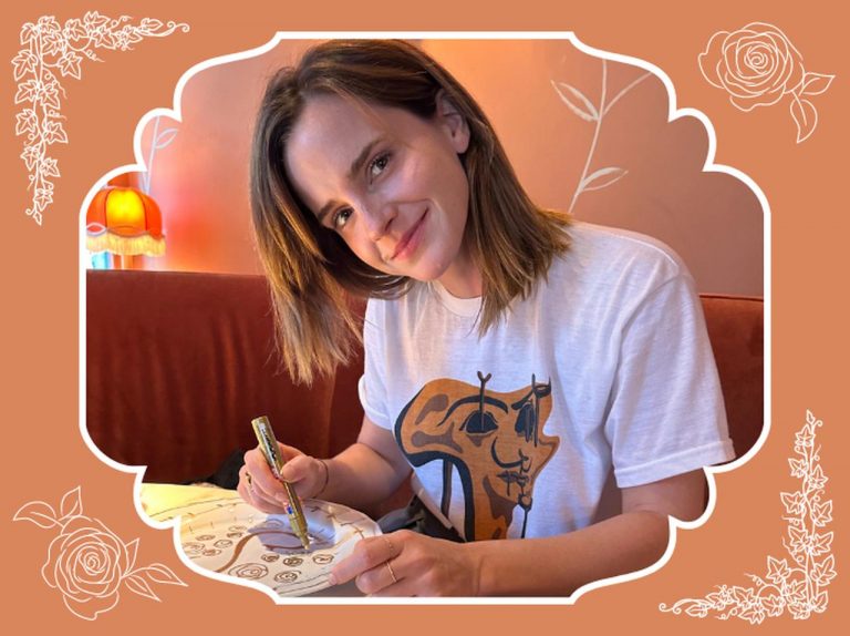 エマ・ワトソンの現在が可愛すぎる!お皿に絵を描きながらにっこり【最新ショット】