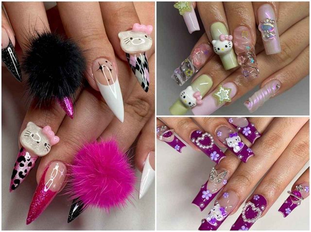 キティネイルは“ゴテゴテ”が人気！海外ファンが取り入れるハローキティネイルが可愛い
