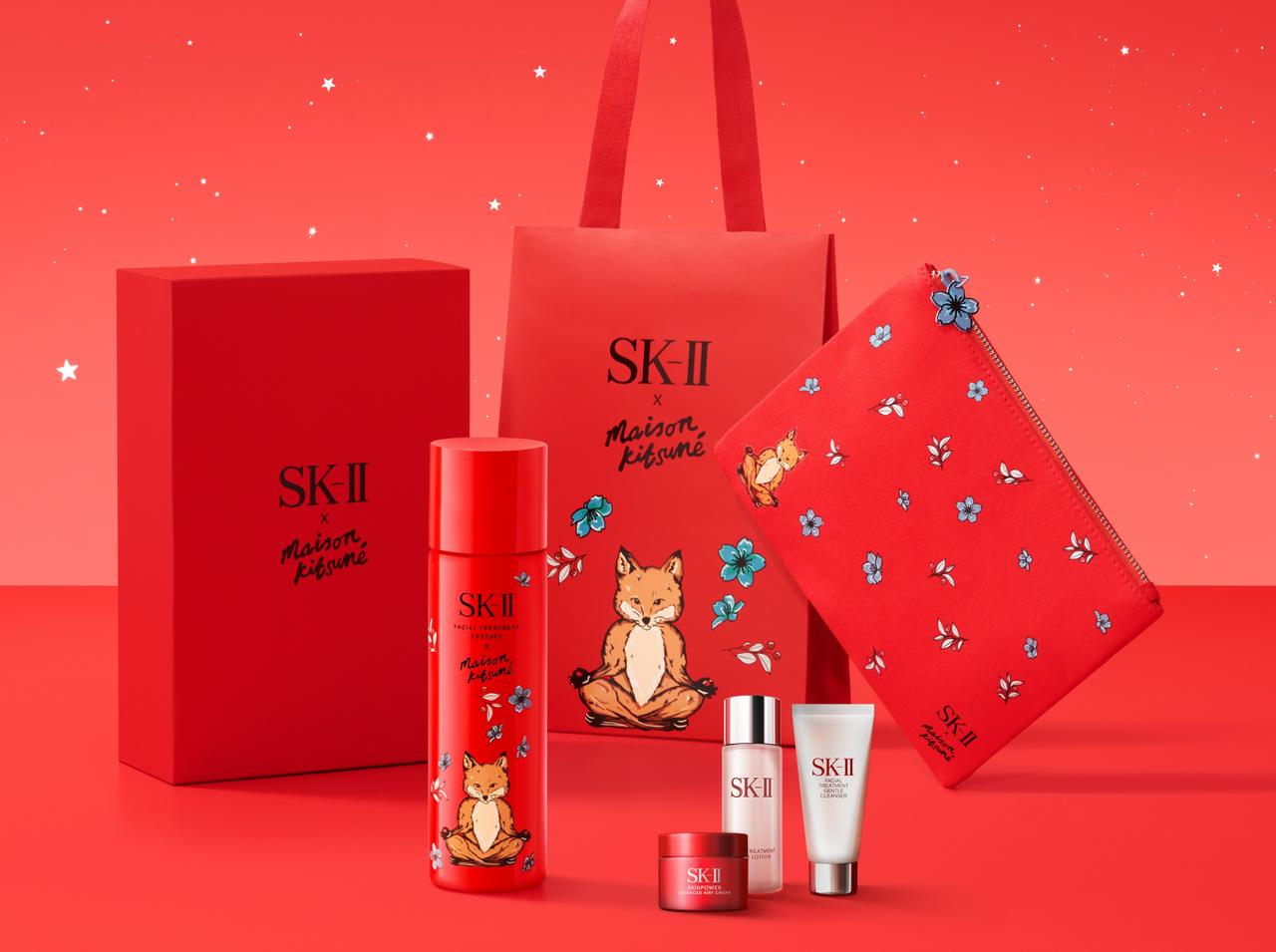 SK-IIのコフレはMAISON KITSUNÉとコラボ！肌も心もチャージする限定デザインで登場