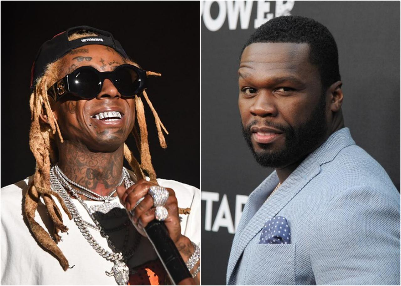 50セントVSリル・ウェイン勃発!?『突き飛ばし事件』でリル・ウェインが途中退場