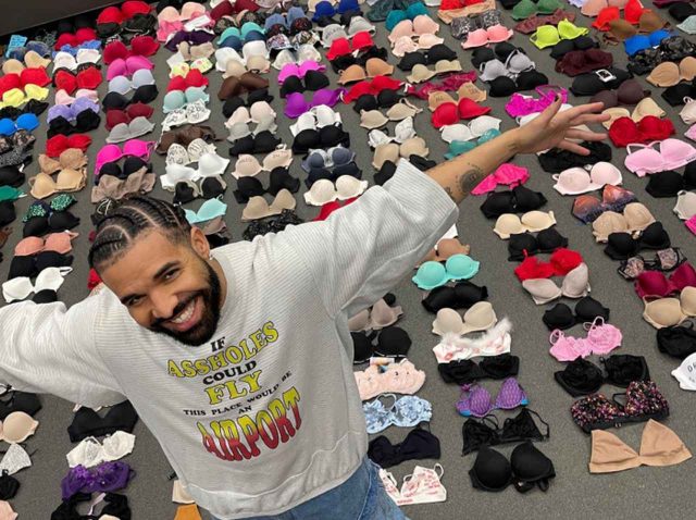 ドレイクのステージに投げ込まれた「ブラジャーの数」がエグい