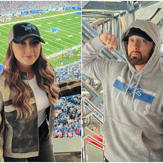 エミネムの娘ヘイリー、親子でNFL観戦中にテイラー・スウィフトをイジる