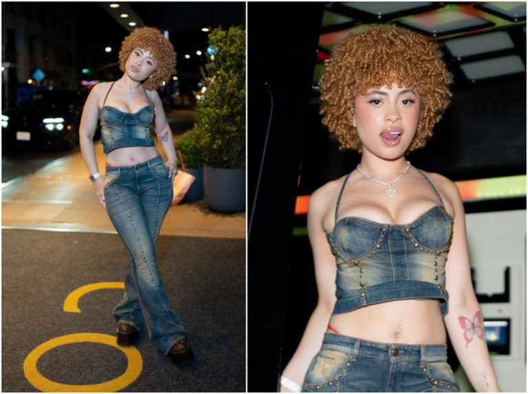 アイス・スパイス、90年代風デニムオンデニムスタイル【セレブの最新スタイル】