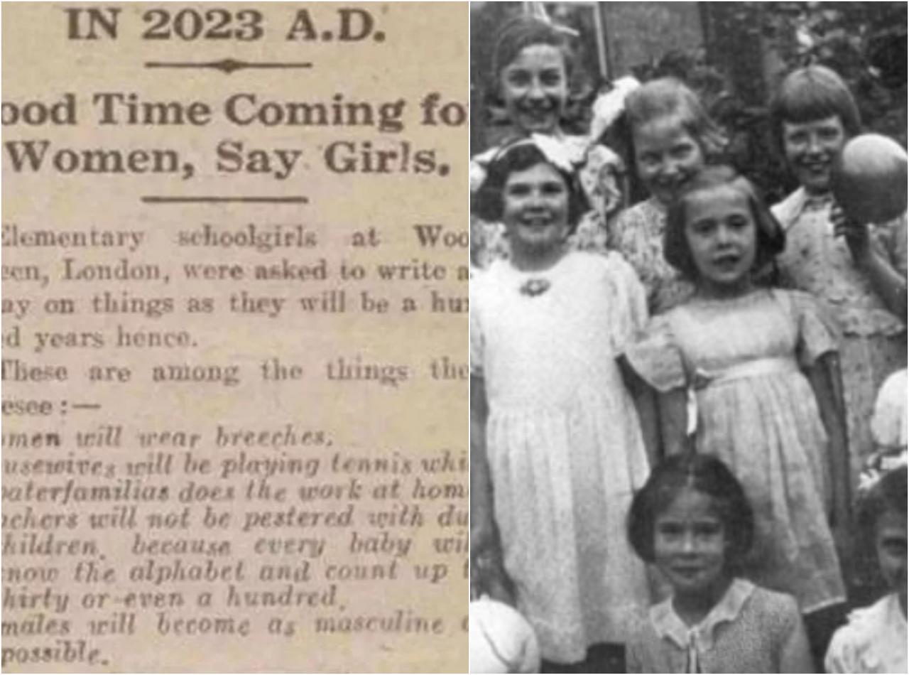 「男性は家事をする」「女性は半ズボン」100年前の小学生が予想した『2023年』はこんな年!