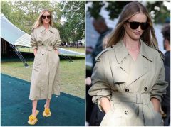ロージー・ハンティントン・ホワイトリー、モードなトレンチスタイル