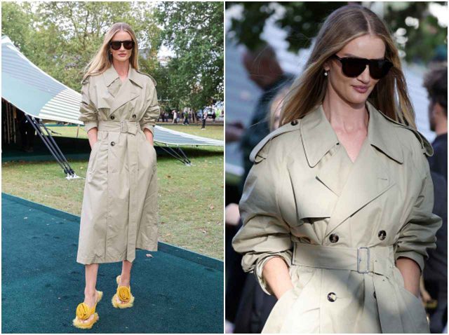 ロージー・ハンティントン・ホワイトリー、モードなトレンチスタイル