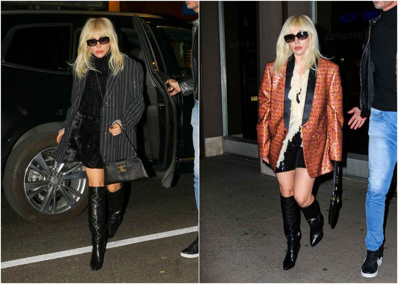 これぞ レディー・ガガ! 建物で『入る』時と『出る』時で恰好が違う