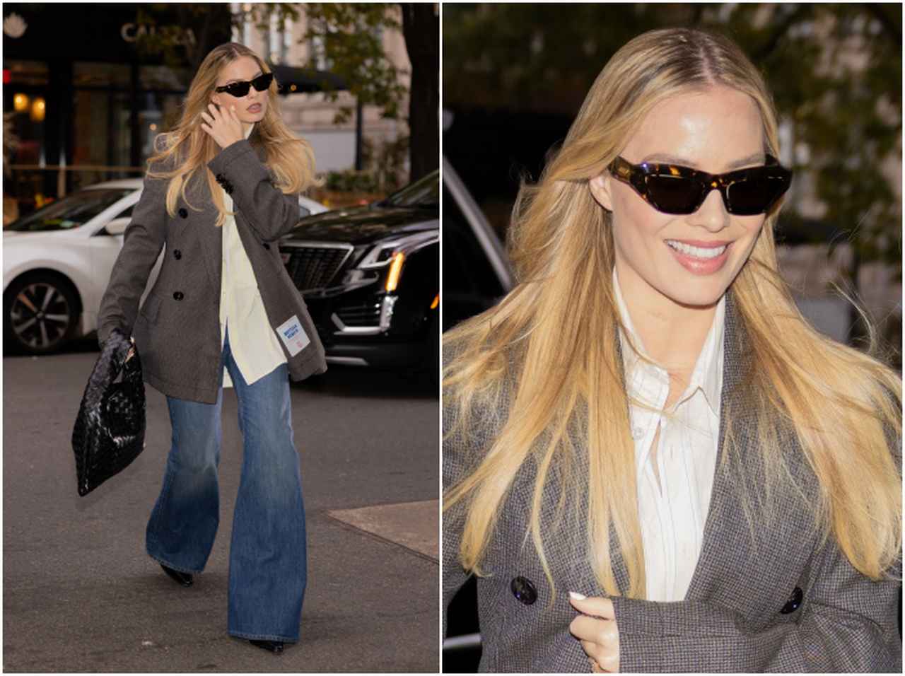 マーゴット・ロビー、80年代風ジャケットスタイル【セレブの最新スタイル】