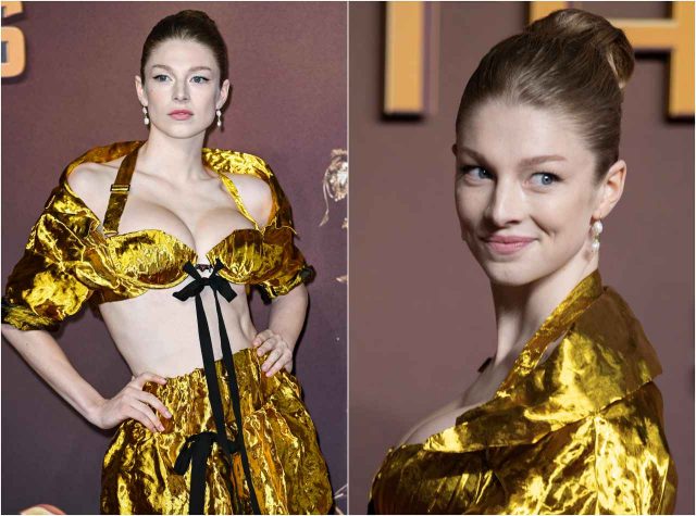 ハンター・シェイファーが黄金の女神になって『ハンガー・ゲーム0』ワールドプレミアに登場