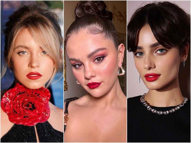 今っぽい『赤リップ』メイクのコツは？セレブに学ぶオシャレな取り入れ方