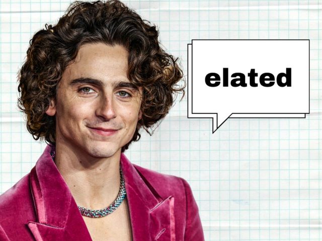 ティモシー・シャラメが使ってた英語「elated」ってどんな意味？