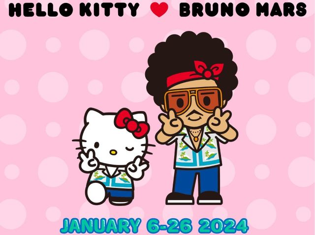 38万円のグッズも！ブルーノ・マーズとハローキティがコラボしたポップアップストアが2024年1月に開催
