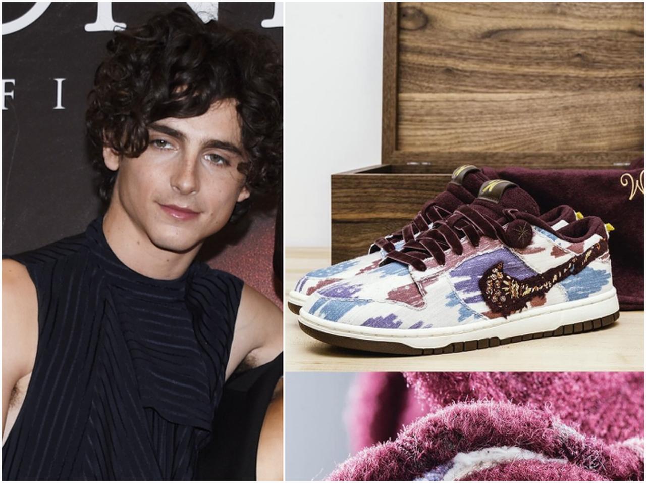 5足限定！ナイキのダンクローが『ウォンカ』とコラボ、ティモシー・シャラメがデザイン