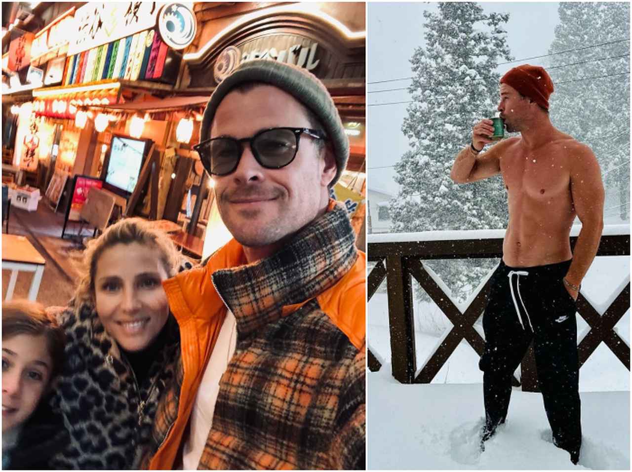 MCUのソー役が来日!クリス・ヘムズワースが長野県へ家族と温泉旅行